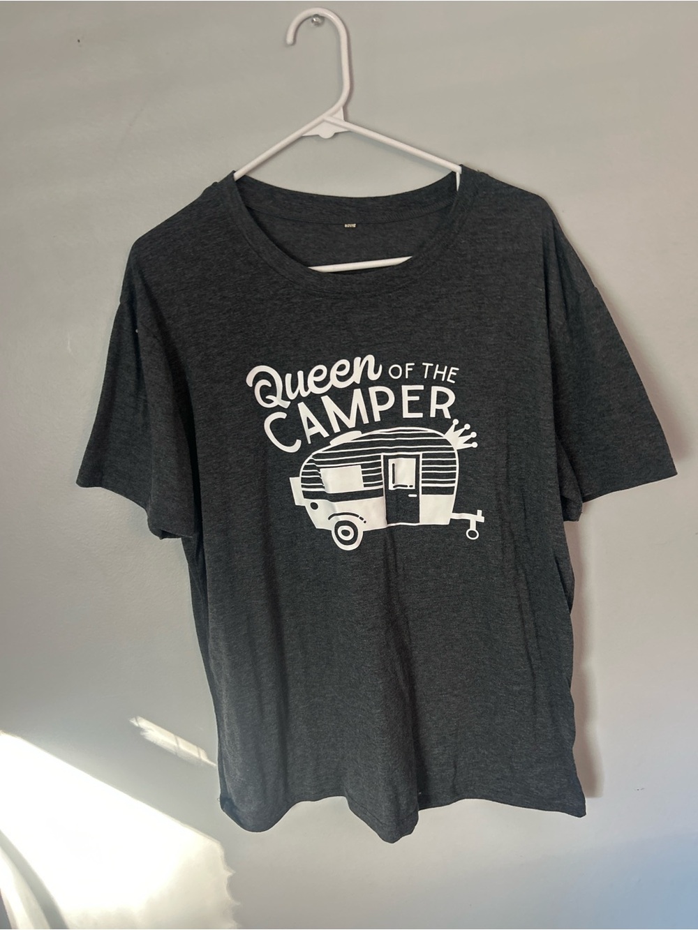 Queen of the Camper Graphic Tee - Charcoal Women's Short Sleeve